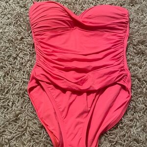 La Blanca NWT Island Goddess Bandeau Halter Swimsuit Size 8 One-Piece Swimsuit